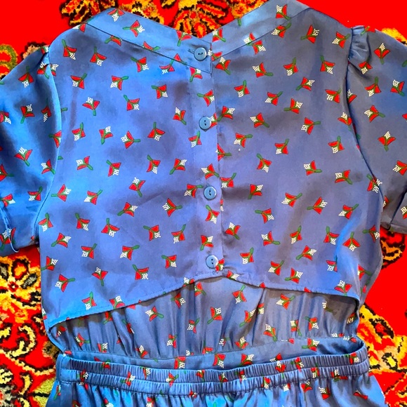 Vintage Style Pleated Dress - Picture 3 of 4